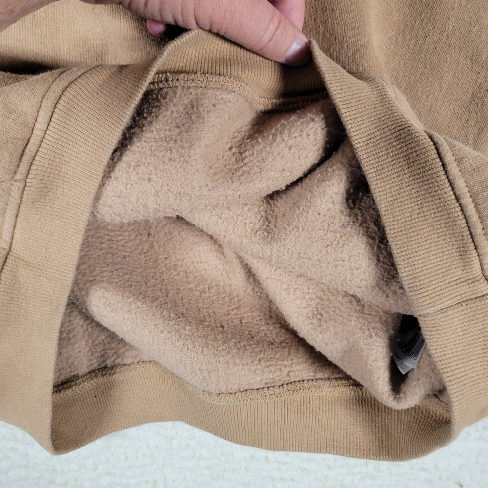 Fudo Hoodie Kids Size 12 Tan Fleece Lined Athleisure Kangaroo Pocket Pullover - Picture 5 of 13